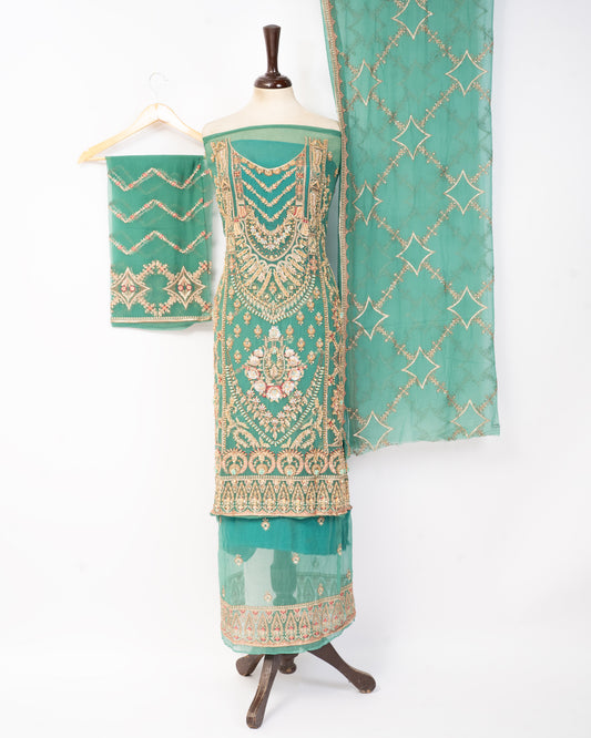 Luxury Unstitched 2-Piece Dress (Kameez & Dupatta) – 6 Colors