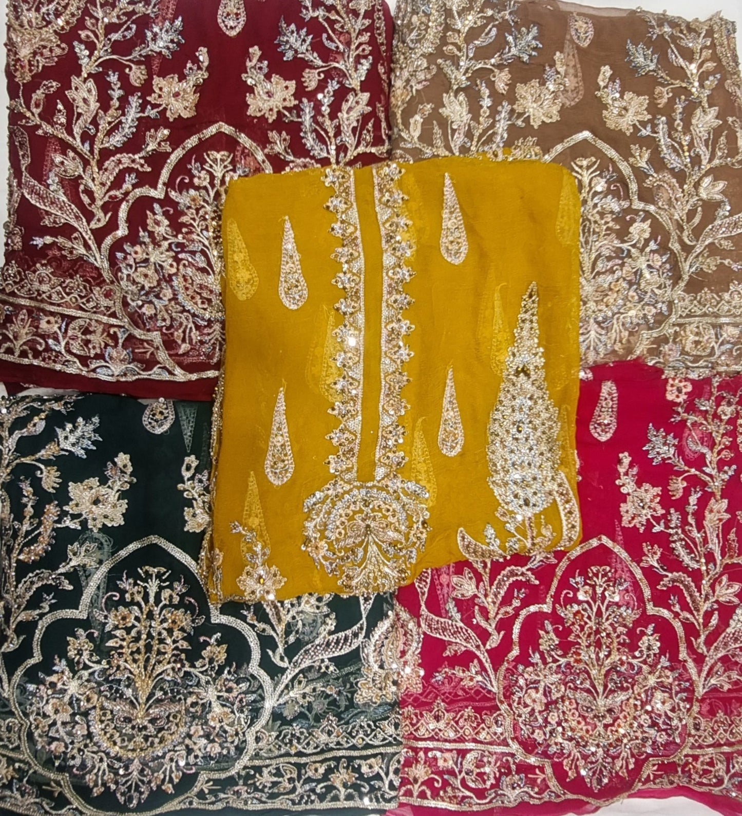 Luxury Unstitched 2-Piece Dress (Kameez & Dupatta) – 6 Colors
