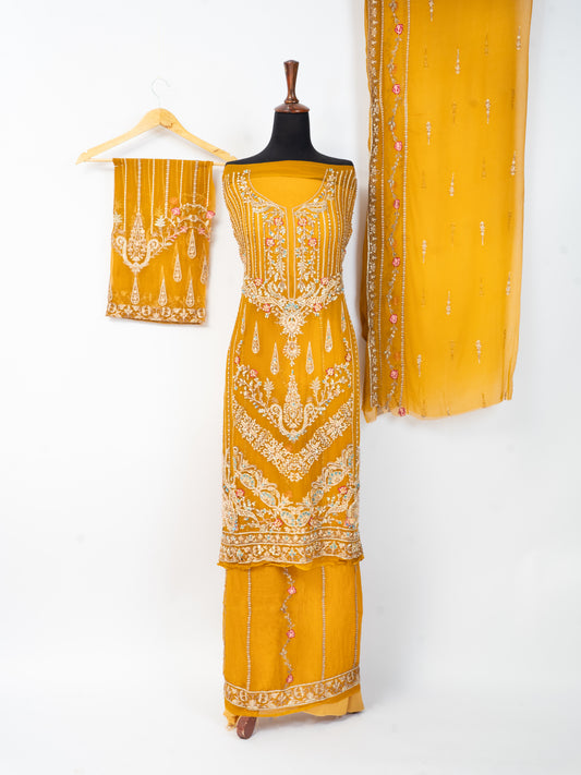 Luxury Unstitched 2-Piece Dress (Kameez & Dupatta) – 6 Colors
