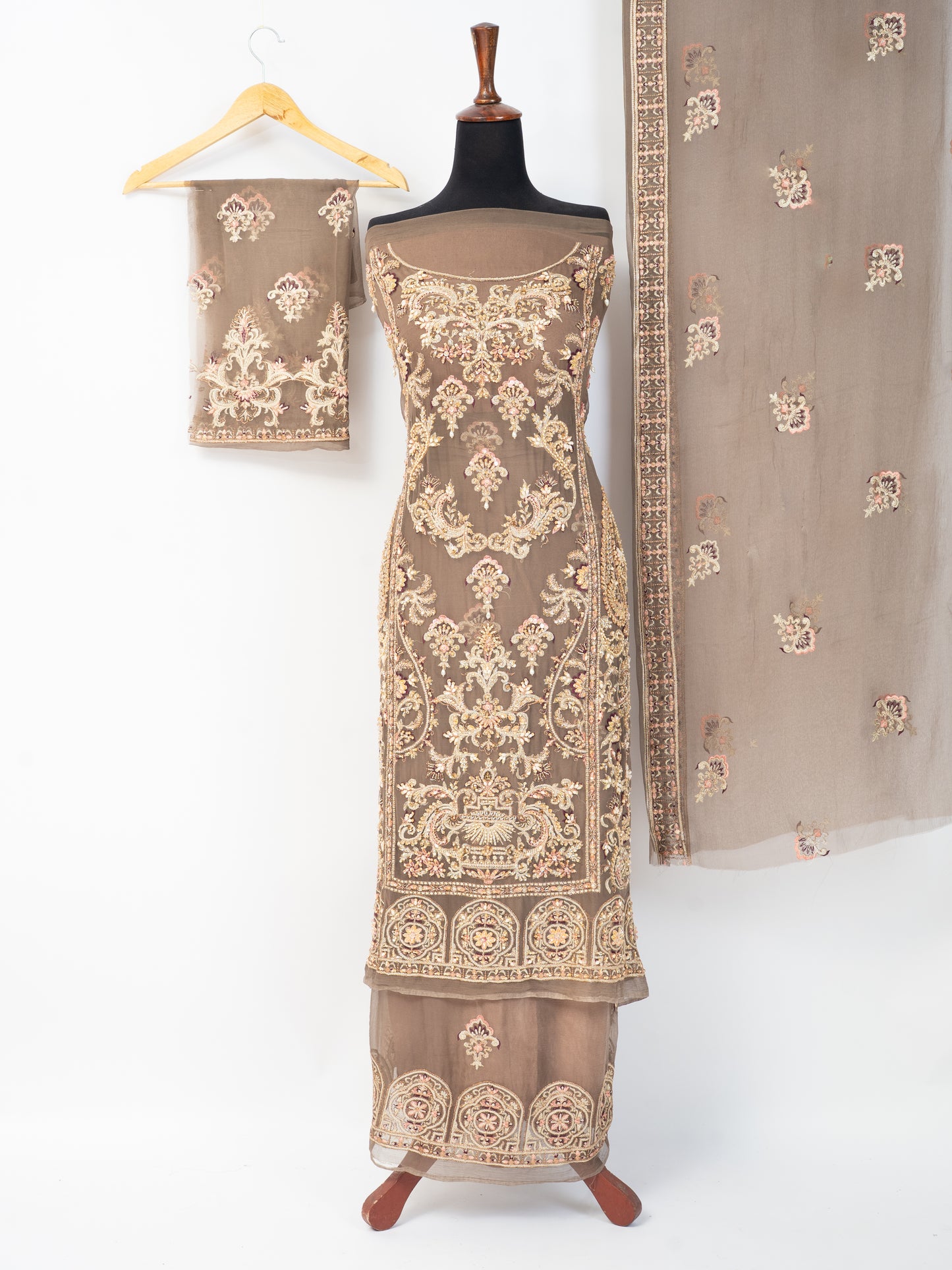 Luxury Unstitched 2-Piece Dress (Kameez & Dupatta) – 6 Colors