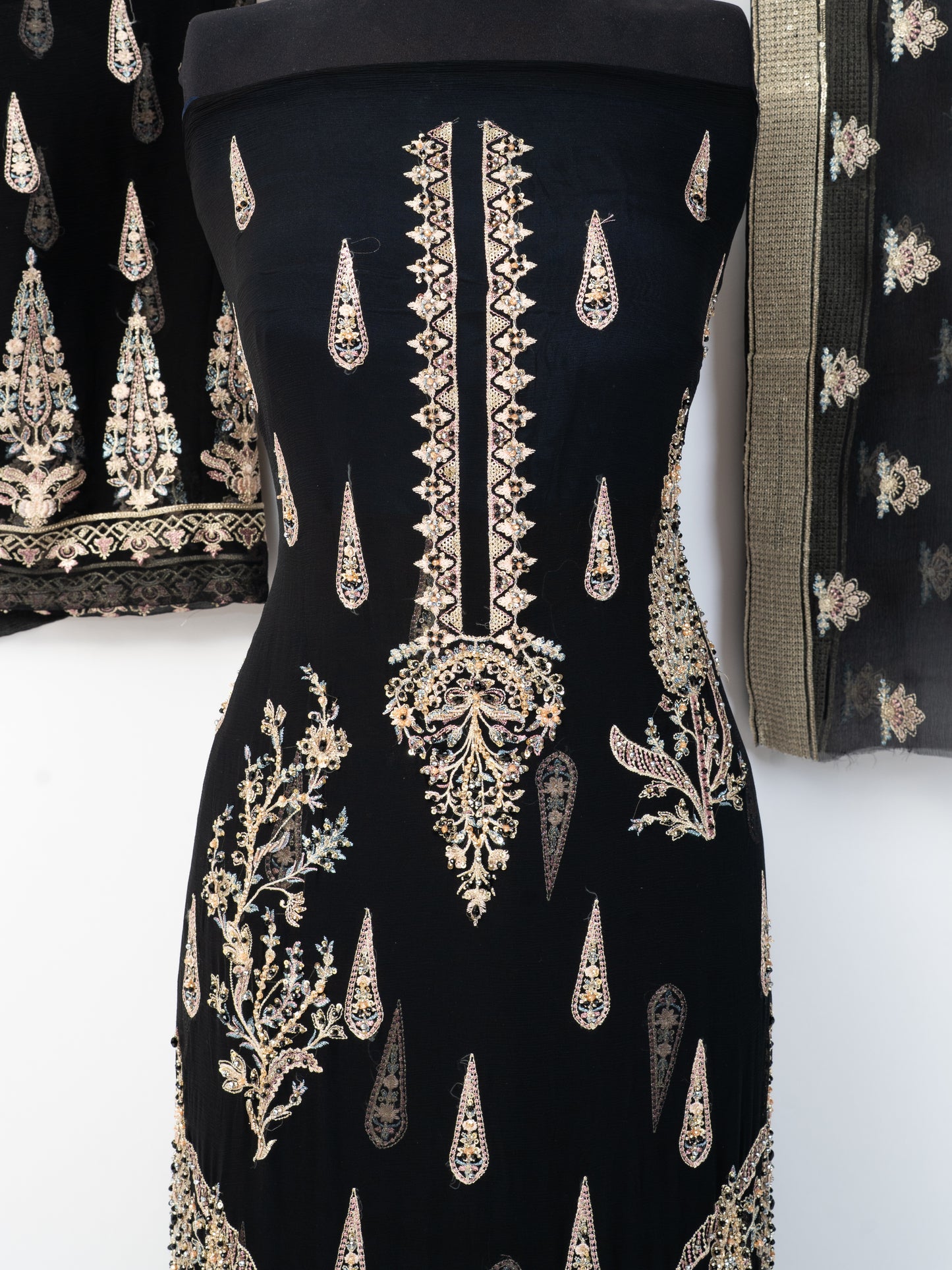 Luxury Unstitched 2-Piece Dress (Kameez & Dupatta) – 6 Colors