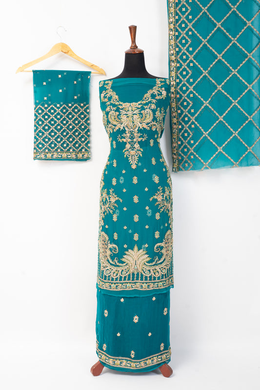 Luxury Unstitched 2-Piece Dress (Kameez & Dupatta) – 6 Colors