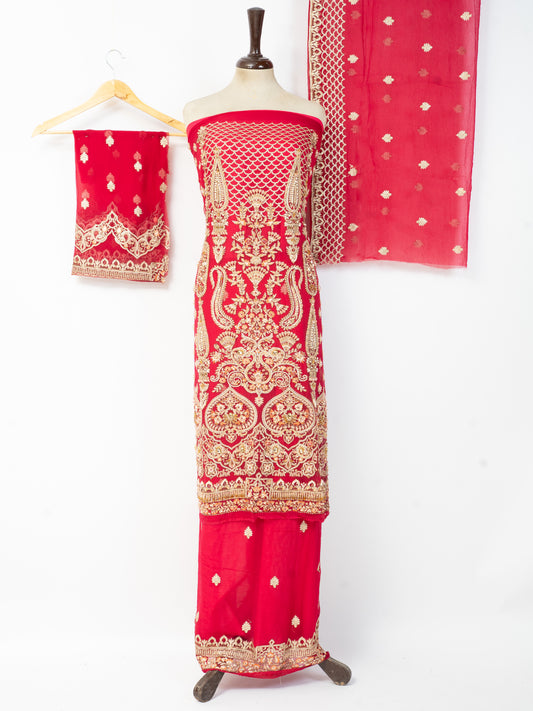 Luxury Unstitched 2-Piece Dress (Kameez & Dupatta) – 6 Colors